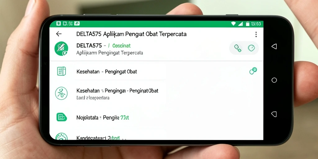 Tampilan antarmuka DELTA575 yang menarik dan fungsional.