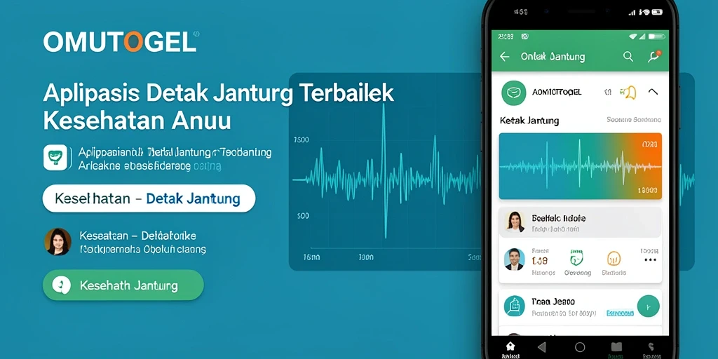 Tampilan antarmuka pengguna OMUTOGEL untuk memantau detak jantung.