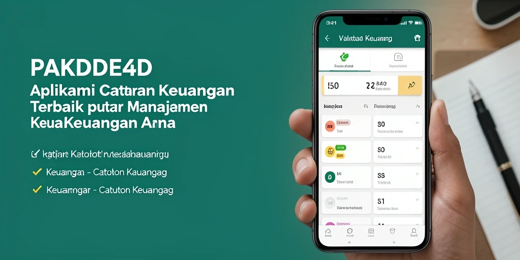 Tampilan utama PAKDE4D dengan fitur Catatan Keuangan yang lengkap dan mudah dipahami.