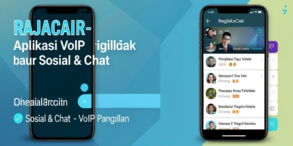 Tampilan antarmuka RAJACAIR dengan fitur VoIP Panggilan yang intuitif.