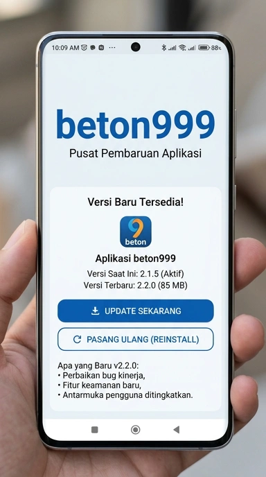 Riwayat Versi Beton999 untuk Pengguna Android